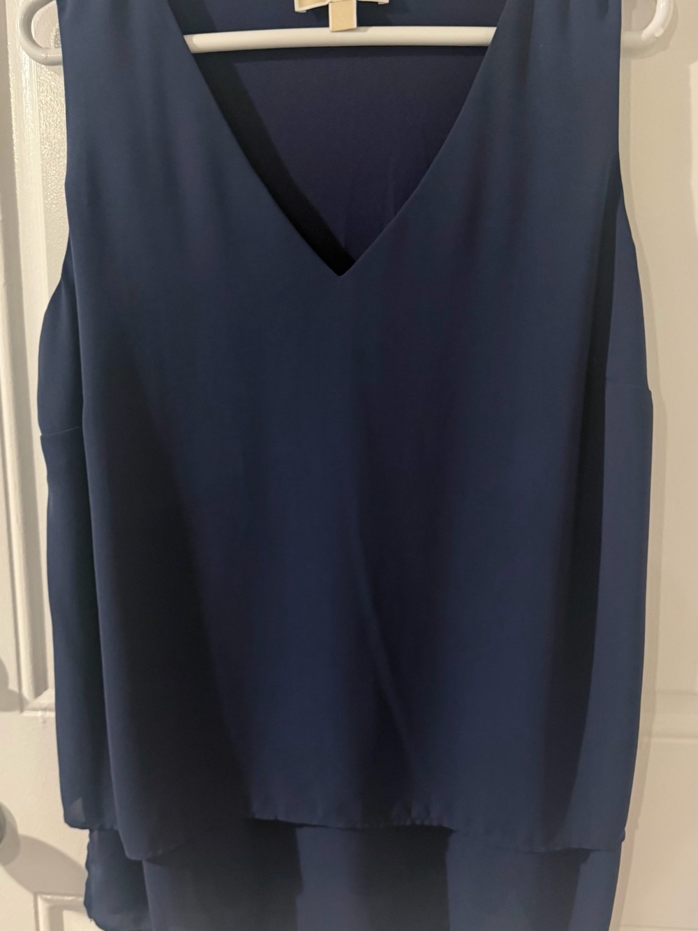 Michael Kors Navy V-Neck Layered Camisole